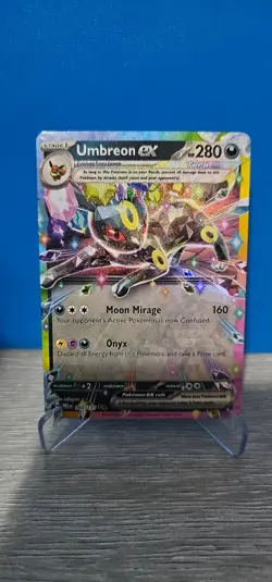 POKEMON PRISMATIC EVOLUTIONS UMBREON EX 060/131 DOUBLE RARE HOLO - Image 1