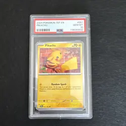 PSA 10 Pikachu #051 2024 Pokemon Tef En-Temporal Forces 89927347 - Image 1