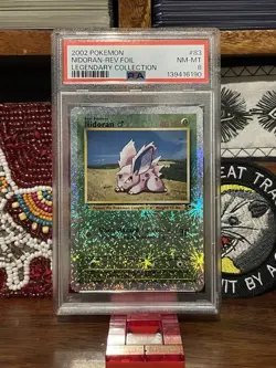 2002 Pokemon Legendary Collection NIDORAN Reverse Holo 83/110 PSA 8 - Image 1