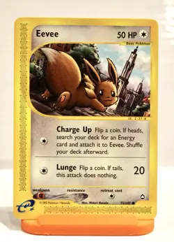 Pokemon TCG - Eevee - 75/147 - 2002 WOTC E-Reader - Aquapolis - NM - Image 1