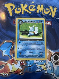 Pokemon Dark Wartortle 1st Edition Team Rocket Series 46/82 Uncommon Card LP - Image 1