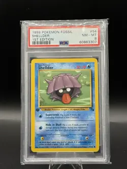 Pokemon TCG Shellder Fossil, 1st Edition Common Card 54/62 - Image 1