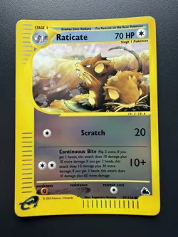 Raticate 89/144 Reverse Holo Pokemon Card Skyridge Set - Image 1