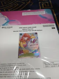 One piece Official Nami Playmat, Bandai Card Games Fest 24-25 Edition, Sealed - Image 2