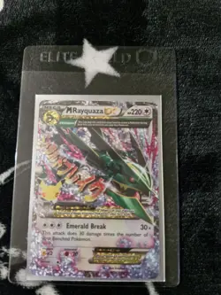 Pokemon TCG Mega M Rayquaza EX Card Celebrations Series 76/108 - Image 1