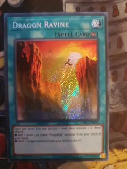 Dragon Ravine LCKC-EN072 Yu-Gi-Oh! Card Secret Rare 1st Edition - Image 1