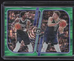 2023-24 Donruss Optic #4 Optical Illusions Green Shock Kyrie Irving Luka Doncic - Image 1