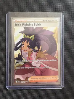Pokemon TCG Card Iris's Fighting Spirit Full Art 180/159 Journey Together - Image 1