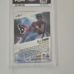 Panini 2023 Absolute Football By Storm C.J. Stroud Rookie Insert BST-2 PSA 10 - Image 2