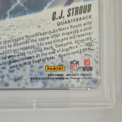 Panini 2023 Absolute Football By Storm C.J. Stroud Rookie Insert BST-2 PSA 10 - Image 3
