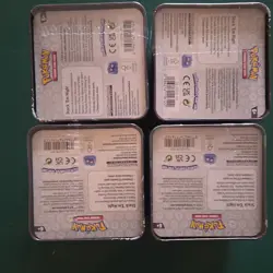 Pokemon Trading Card Game Tin Set of 4 Magikarp Leafeon Milotic Floette - Image 3