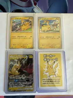 Pokemon Pikachu TCG Card Bundle X4 Including Tag Team - Image 1