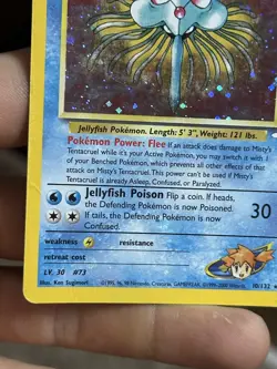 HOLOBLEED Misty's Tentacruel 10/132 Gym Heroes 2000 Holo Rare WOTC Pokemon Card - Image 4