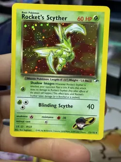 #2 Rocket's Scyther 13/132 Gym Heroes 2000 Holo Rare WOTC Pokemon Card TCG - Image 3