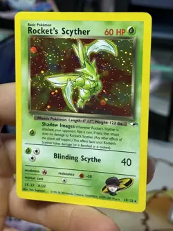 #2 Rocket's Scyther 13/132 Gym Heroes 2000 Holo Rare WOTC Pokemon Card TCG - Image 4