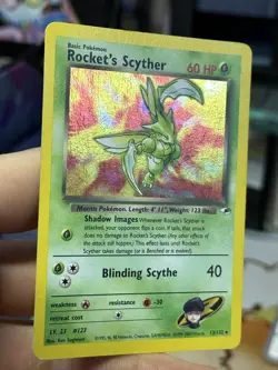 #2 Rocket's Scyther 13/132 Gym Heroes 2000 Holo Rare WOTC Pokemon Card TCG - Image 5