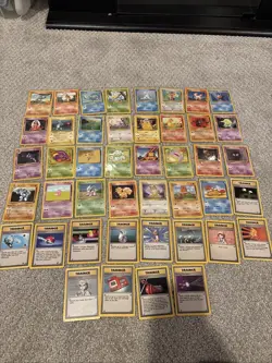 Vintage Pokemon Base Set Unlimited Fossil Jungle Lot 58 Cards All Different - Image 1