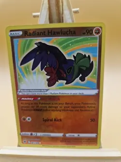 Pokemon Card Radiant Hawlucha 081/189 Astral Radiance Near Mint - Image 1
