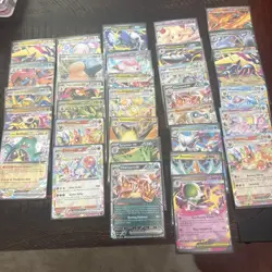 Pokemon TCG EX Art Holo 32 Card Lot, multiple sets, all sleeved after opening - Image 1