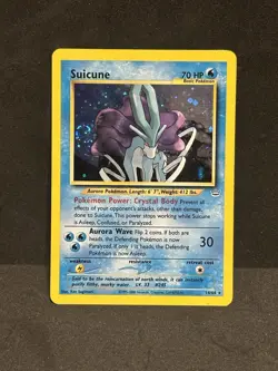 2000 Suicune Neo Revelation Unlimited 14/64 Holo Rare Swirl Pokemon Card - Image 2