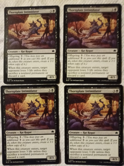 Magic The Gathering Rat Black Set 10 Card Lot MTG Collect Thornplate Intimidator - Image 3