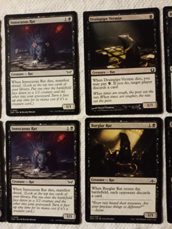 Magic The Gathering Rat Black Set 10 Card Lot MTG Collect Thornplate Intimidator - Image 5