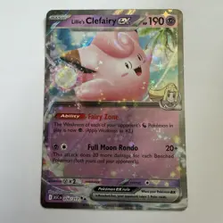 Pokemon TCG Ascended Heroes Lillie's Clefairy EX 076/217 Pack Fresh / NM Card - Image 1
