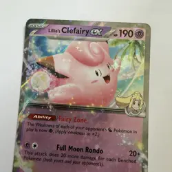 Pokemon TCG Ascended Heroes Lillie's Clefairy EX 076/217 Pack Fresh / NM Card - Image 3