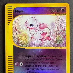 MEW #55/165 Holo Reverse Expedition E-Series 2002 Pokemon Card - Image 3