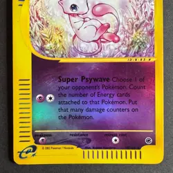 MEW #55/165 Holo Reverse Expedition E-Series 2002 Pokemon Card - Image 4