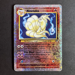 NINETALES #17/110 Holo Reverse English Legendary Collection 2002 Pokemon Card - Image 1