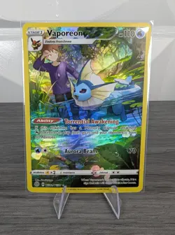 💧 Pokemon TCG — Vaporeon Full Art — Brilliant Stars TG02/TG30 — English 💧 - Image 1