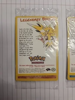 2000 Pokemon 🌟 Moltres 🌟 2000 Movie Promo Sealed Card 21 Black Star WOTC Mint - Image 1