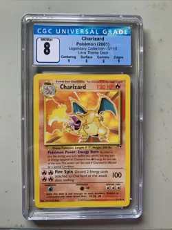 Pokemon Charizard Legendary Collection Holo 3/110 Cgc 8 With Subgrades - Image 1
