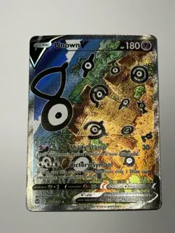 Unown V 2022 Pokemon 177/195 Silver Tempest Full Art Ultra Rare Holo - Image 1