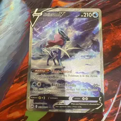 Pokemon Crown Zenith: Galarian Gallery Suicune V GG38/GG70 Ultra Rare English NM - Image 1