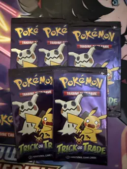 Pokemon TCG - x5 Trick Or Trade 2023 Booster Pack - Halloween Promo Pack - Image 1