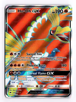 2017 Pokemon SM Burning Shadows Ho-Oh GX Full Art #131/147 - Image 1