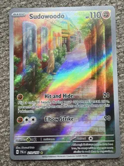 Pokemon Sudowoodo Illustration Rare Holo 219/193 Sv02: Paldea Evolved - Image 1