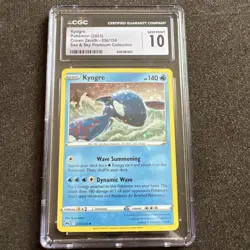 Pokemon Kyogre 2023 Crown Zenith - 36/159 Sky And Sea Premium Collection CGC 10 - Image 1