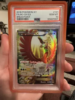 Pokemon Ho-Oh PSA 10 Breakpoint XY 2016 Gem Mint #121 121/122 - Image 1
