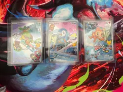 Pokemon First Partner Illustration Collection Series 1 Gen 4 Starter Set (NM) - Image 1