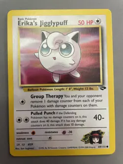 2000 Pokemon Gym Challenge Erika's Jigglypuff 69/132 LP-NM - Image 1
