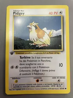 1999 Pokemon Base Set 1st Edition Pidgey 57/102 NM-Mint - Image 1