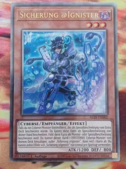 Sicherung @Ignister ALIN-DE002 Quarter Secret Rare DE NM YUGIOH - Image 1