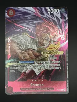 Shanks P-083 Championship Tournament Promo CS One Piece Card English - Image 1
