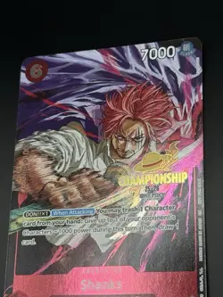 Shanks P-083 Championship Tournament Promo CS One Piece Card English - Image 3