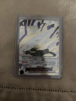 Ground Death (Alternate Art) OP14-096 The Azure Sea's Seven Foil One Piece. - Image 1