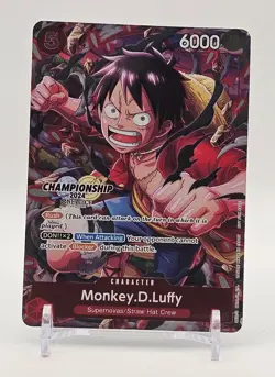One Piece TCG - Promo - Monkey.D.Luffy ST01-012 Championship 2024 - English - Image 1