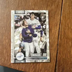 Ohtani Yamamoto diamente parallel Topps 2026 Series 1 Dodgers Duo#265 - Image 1